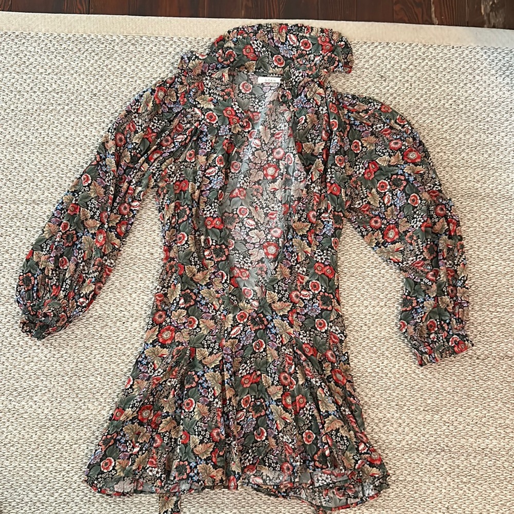 Doen silk mini printed dress